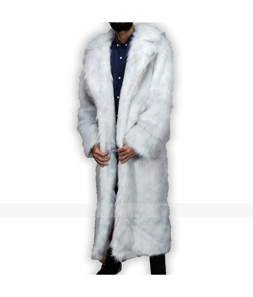 Ryan Gosling Barbie White Fur Coat