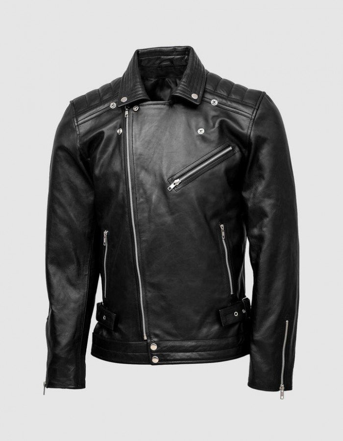 Biker Quilted Leather Jacket Biker Quilted Leather Jacket