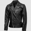 Biker Quilted Leather Jacket Biker Quilted Leather Jacket