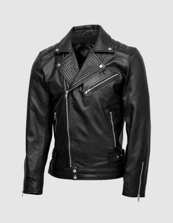 Biker Quilted Leather Jacket