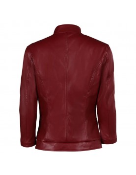 Biohazard Death Island Claire Redfield Real Leather Jacket