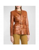 Black Bag Cate Blanchett Leather Jacket