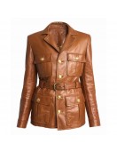 Black Bag Cate Blanchett Leather Jacket