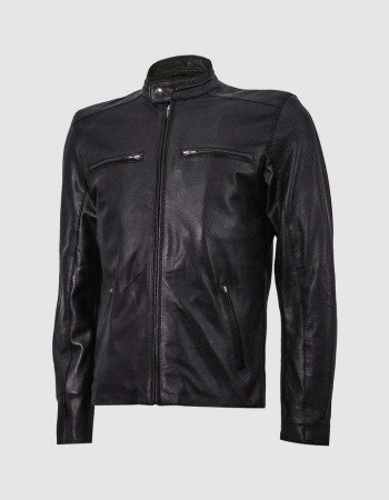 Black Cafe Racer Summer Jacket