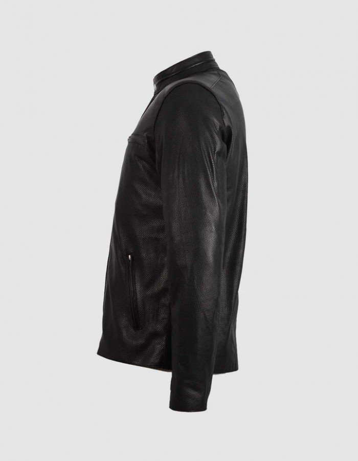 Black Cafe Racer Summer Jacket Black Cafe Racer Summer Jacket