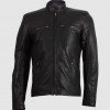Black Cafe Racer Summer Jacket Black Cafe Racer Summer Jacket