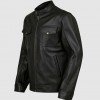 Black Leather Jacket with 4 Pockets Black Leather Jacket with 4 Pockets