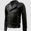 Black Leather Jacket with Zipper Black Leather Jacket with Zipper