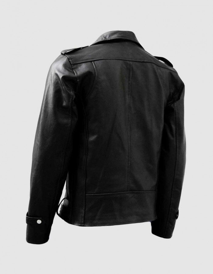 Black Leather Jacket with Zipper Black Leather Jacket with Zipper
