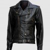 Black Motorcycle Leather Jacket