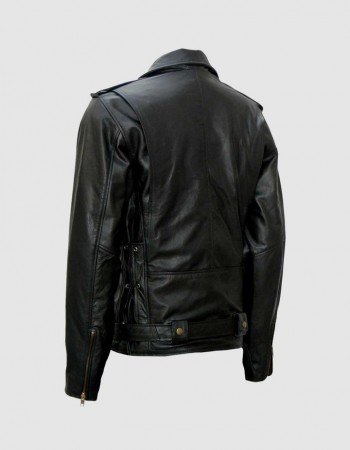 Black Motorcycle Leather Jacket