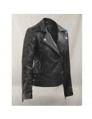 Black Widow Scarlett Johansson Motorcycle Leather Jacket