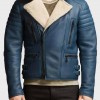 Men’s Asymmetrical Shearling Leather Jacket Men’s Asymmetrical Shearling Leather Jacket