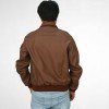 Bomber Flight Brown Real Leather Jacket Bomber Flight Brown Real Leather Jacket