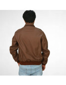 Bomber Flight Brown Real Leather Jacket