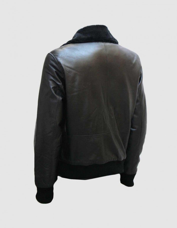 Bomber Leather Jacket With Fur Bomber Leather Jacket With Fur