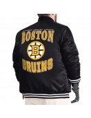 Boston Bruins Adaptive Bold Logo Varsity Satin Jacket
