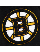 Boston Bruins Black Out Team Logo Varsity Jacket
