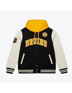 Boston Bruins Rinkside Varsity Fleece Jacket