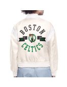 Boston Celtics Printed Logo Varsity Satin Jacket