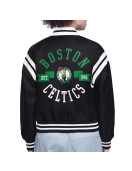 Boston Celtics Printed Logo Varsity Satin Jacket