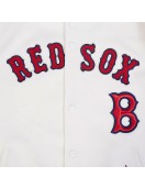 Boston Red Sox Eggshell Game Day Logo Jacket
