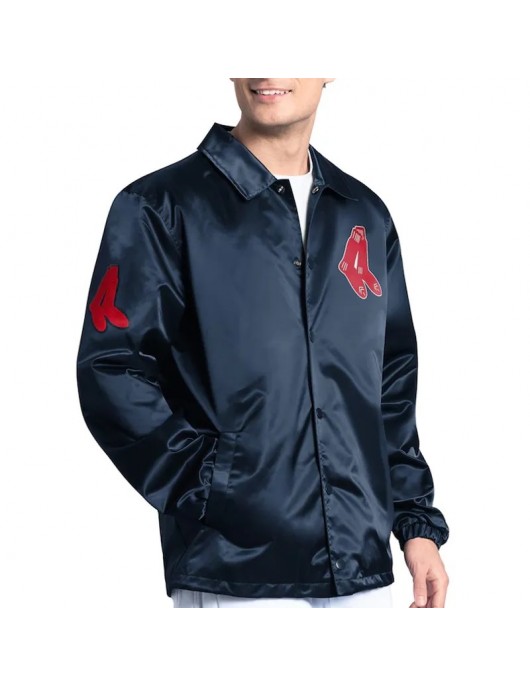 Boston Red Sox Point Man Coaches Navy Jacket