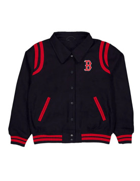 Boston Red Sox Sport Night Teddy Varsity Jacket