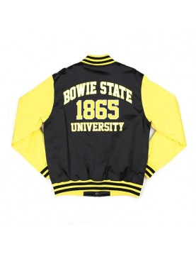 Bowie State Black and Gold Baseball Jacket