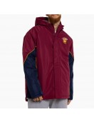 Brisbane Lions Stadium Maroon and Navy Full-Zip Hooded Jacket