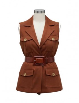 Brittany Snow The Beast In Me Nina Brown Vest