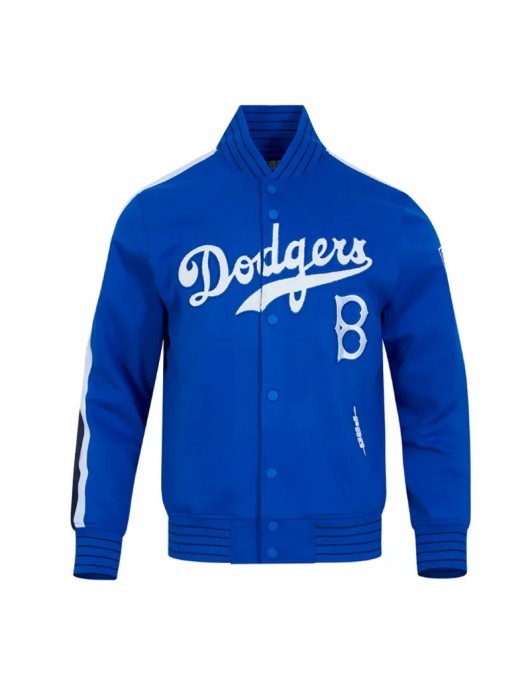 Brooklyn Dodgers Game Day Royal Jacket with Logo