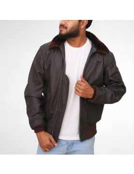 Brown Collar Sherling Jacket