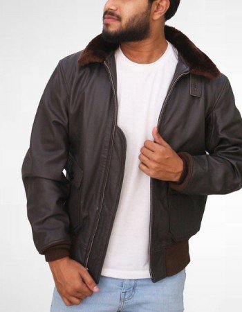 Brown Collar Sherling Jacket