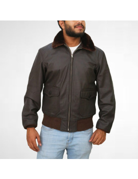 Brown Collar Sherling Jacket