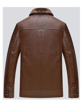 Brown Fur Real Leather Jacket