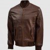 Brown Sheep Leather Bomber Jacket Brown Sheep Leather Bomber Jacket