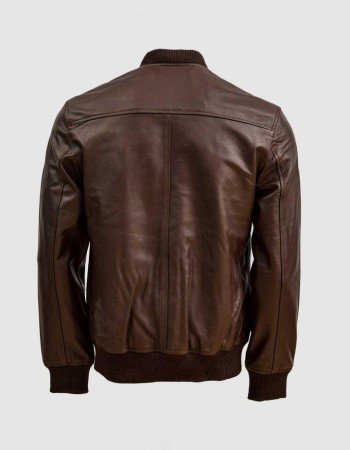 Brown Sheep Leather Bomber Jacket Brown Sheep Leather Bomber Jacket