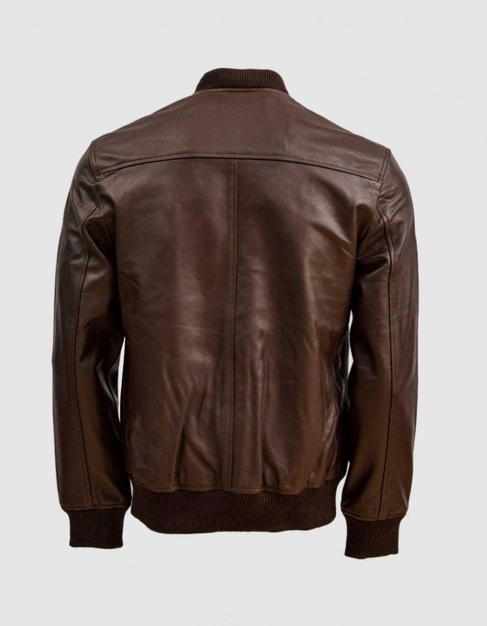 Brown Sheep Leather Bomber Jacket Brown Sheep Leather Bomber Jacket