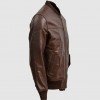 Brown Sheep Leather Bomber Jacket Brown Sheep Leather Bomber Jacket