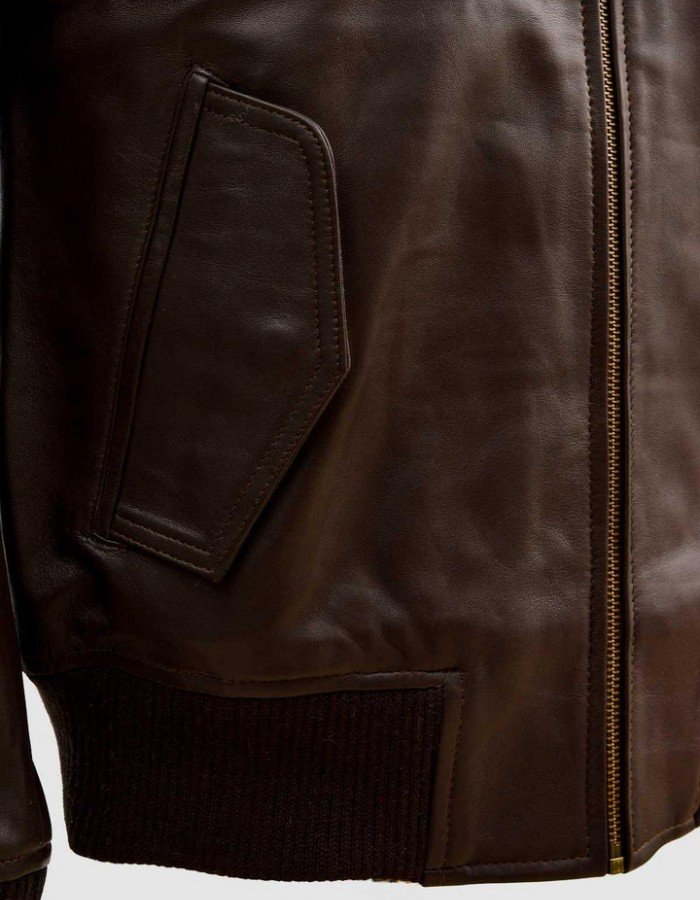Brown Sheep Leather Bomber Jacket Brown Sheep Leather Bomber Jacket