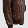 Brown Sheep Leather Bomber Jacket Brown Sheep Leather Bomber Jacket