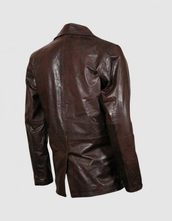 Brown Vintage Leather Coat Brown Vintage Leather Coat