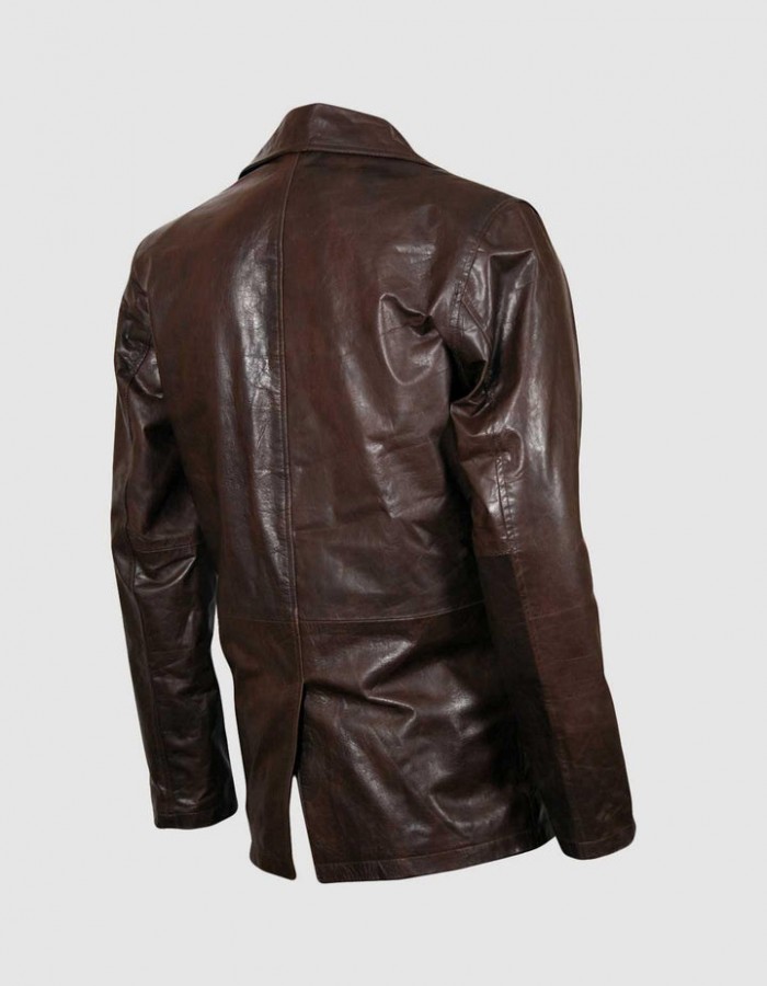 Brown Vintage Leather Coat Brown Vintage Leather Coat