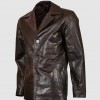 Brown Vintage Leather Coat Brown Vintage Leather Coat