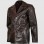 Brown Vintage Leather Coat