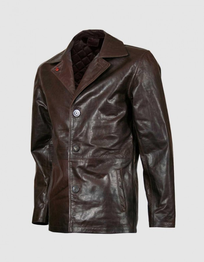 Brown Vintage Leather Coat Brown Vintage Leather Coat