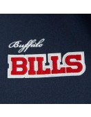 Buffalo Bills Blue and Eggshell Varsity Bomber Jacket
