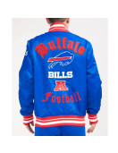 Buffalo Bills Old English Classic Rib Satin Jacket