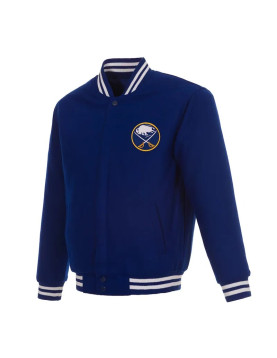 Buffalo Sabres Royal Varsity Wool Jacket